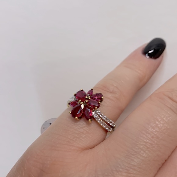 NWT Ruby Yellow gold Ring size 7 - Picture 12 of 16